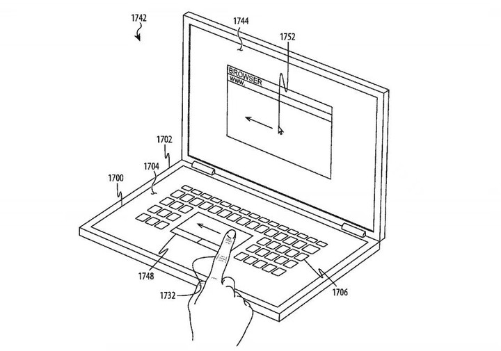 苹果注册新专利，新 MacBook 或将取消实体键盘